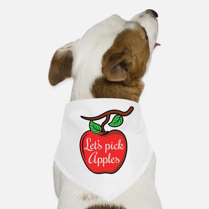 Let's Pick Apples Picking Apple Picker Love Dog Bandana