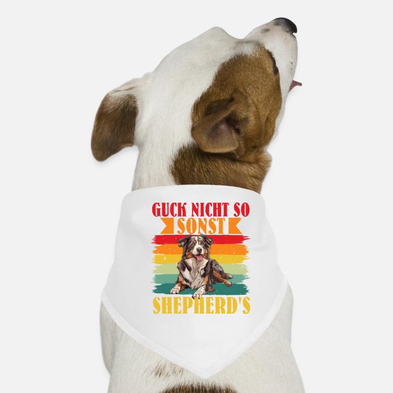 Australian Shepherd GUCK NICHT SO SONST SHEPHERD'S Hunde-Bandana