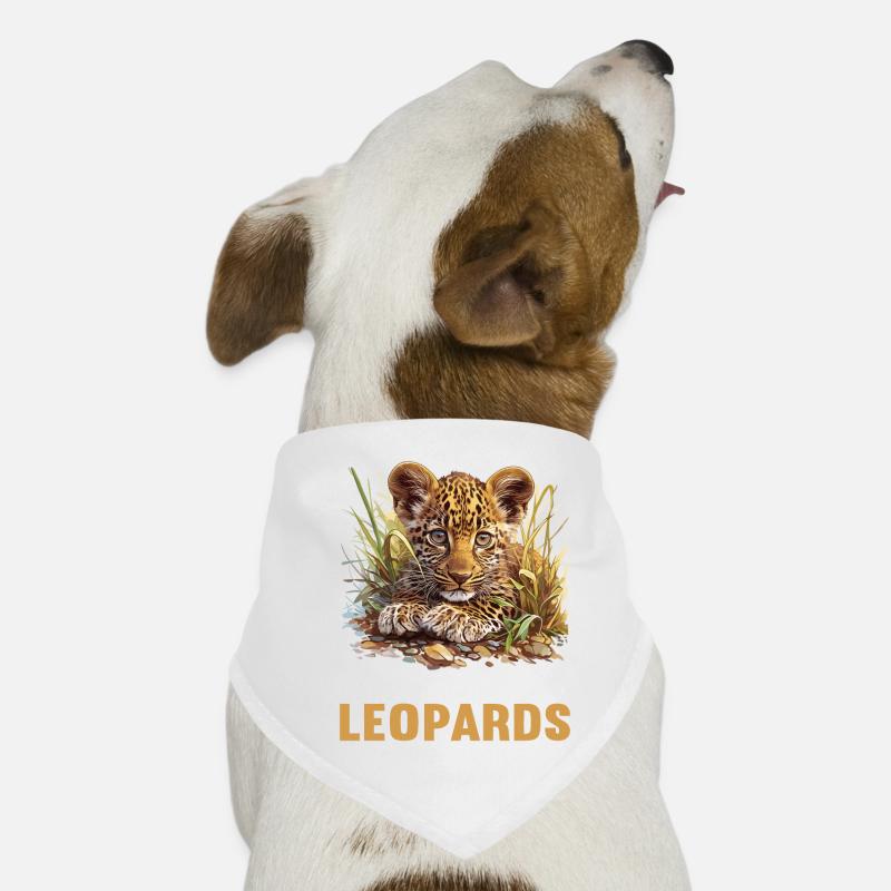 Léopard léopard Bandana pour chien