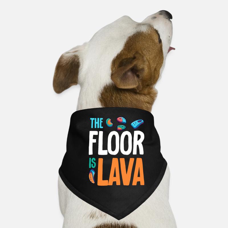 Der Boden ist Lava Bouldern Hunde-Bandana