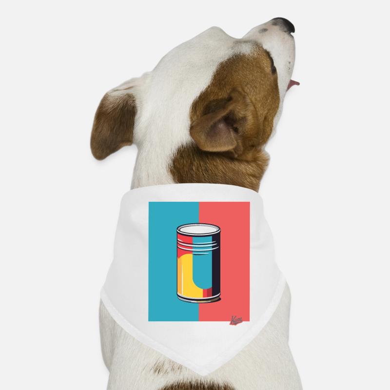Du pop art et une boîte colorée Bandana pour chien