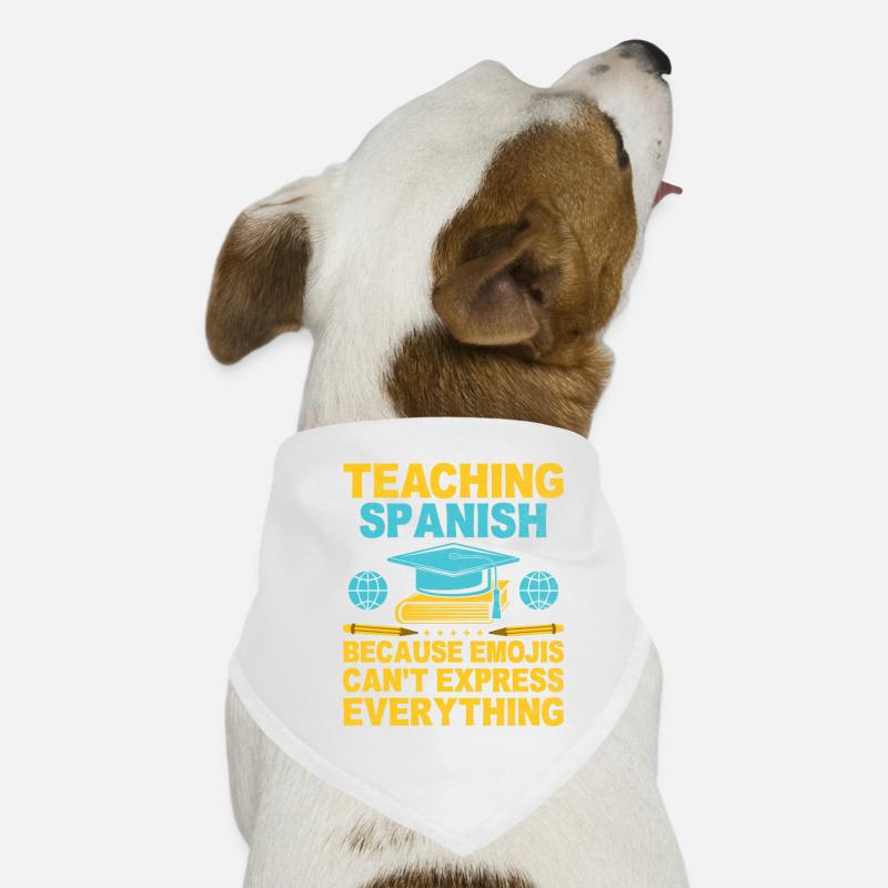Professeur de langues étrangères École Professeurs de langues Bandana pour chien