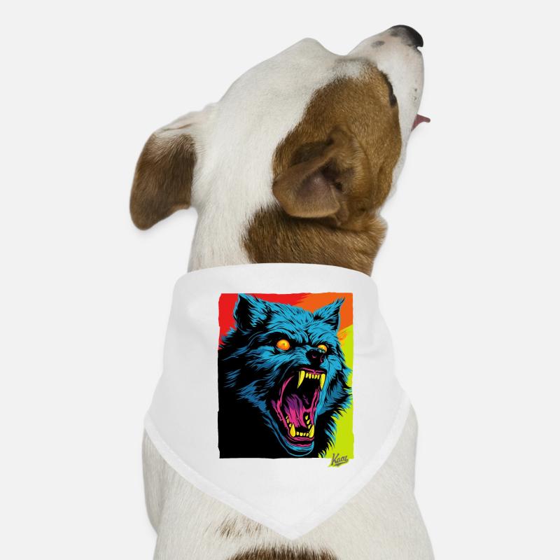 Angry Wolf: Biting Rage Dog Bandana