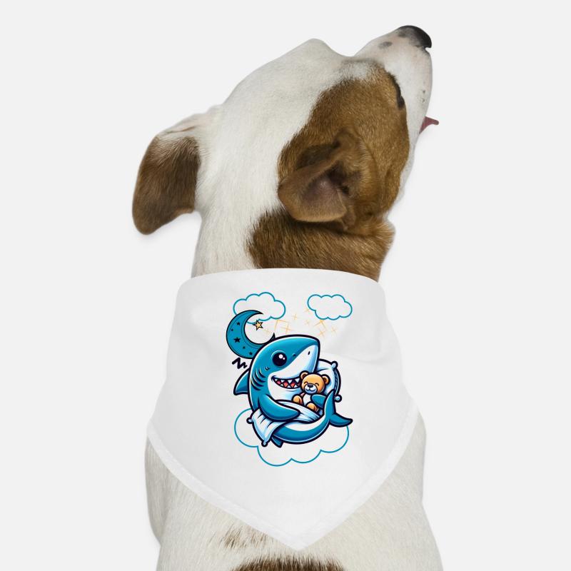 Bouclier de sommeil de requin avec ours en peluche mignon Bandana pour chien
