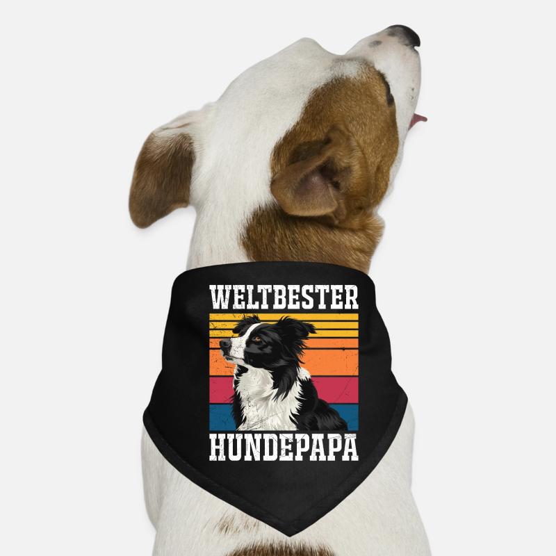 Border Collie WELTBESTER HUNDPAPA Border Collie Hunde-Bandana