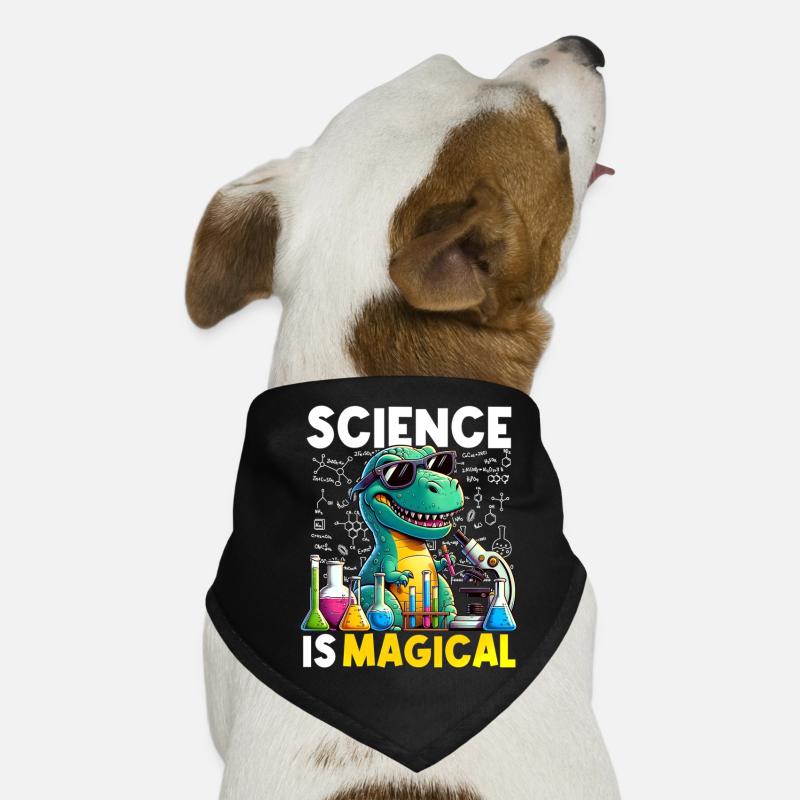 Science Is Magical Dinosaur T-rex Chemist Funny Dog Bandana