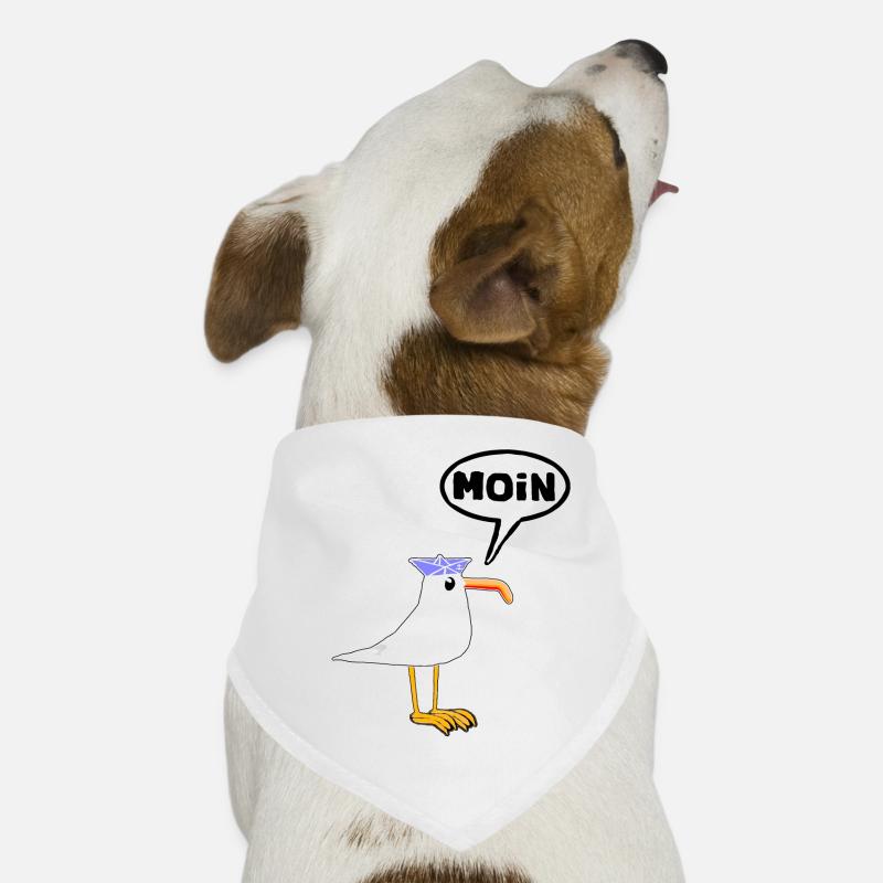 Moin Möwe Gummistiefel Stiefel Sprechblase Hunde-Bandana