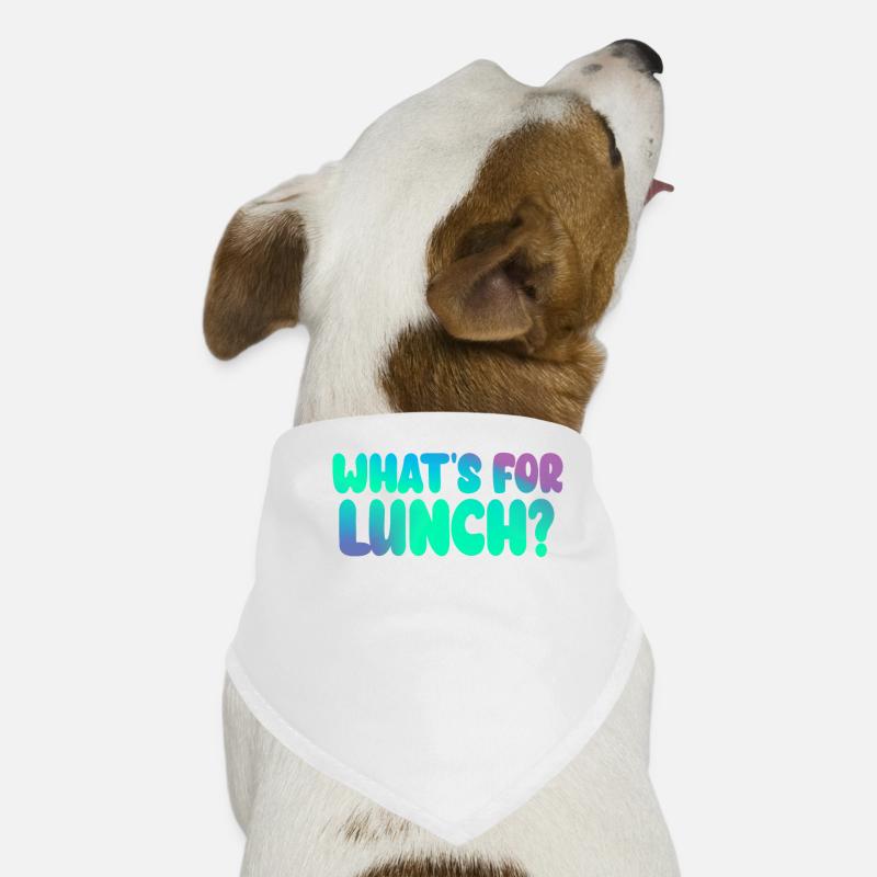 Qu’est-ce qu’on mange pour le déjeuner ? Bandana pour chien
