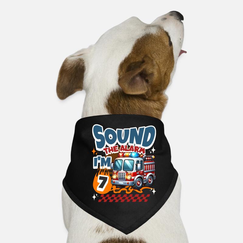 7th Birthday Fire Brigade Dog Bandana