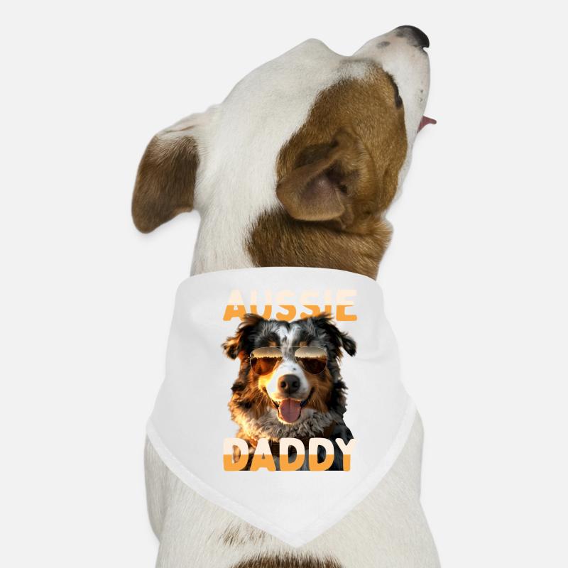 Aussie Daddy Dad Father's Day Dad Australian Shepherd Dog Bandana