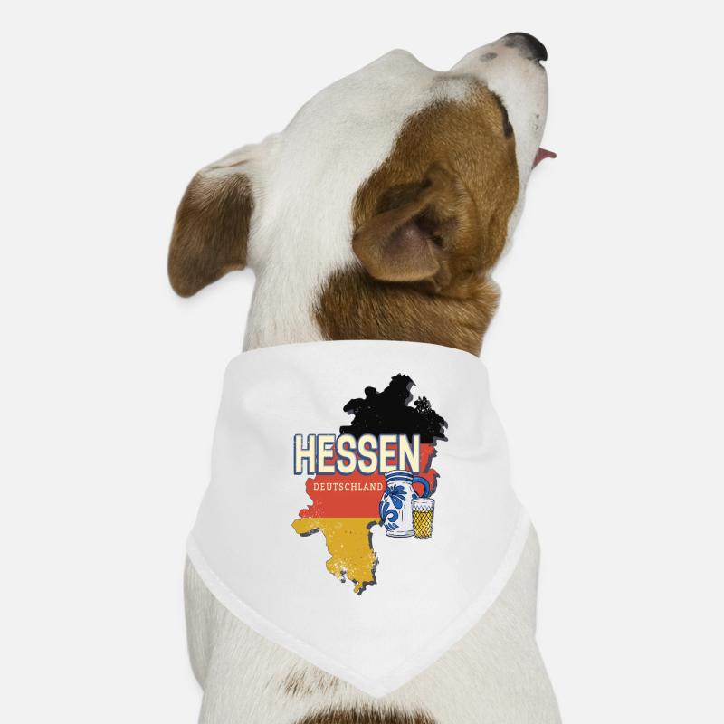 Hesse Germany State Map Souvenir Dog Bandana