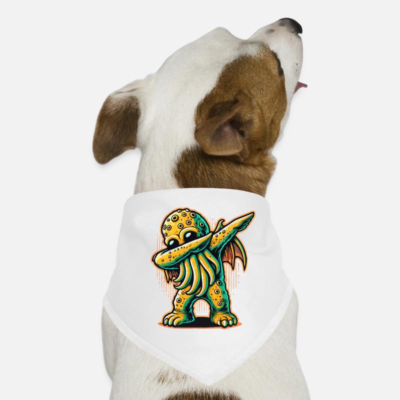 Drôle Dabbing Cthulhu Pieuvre dystopique Bandana pour chien