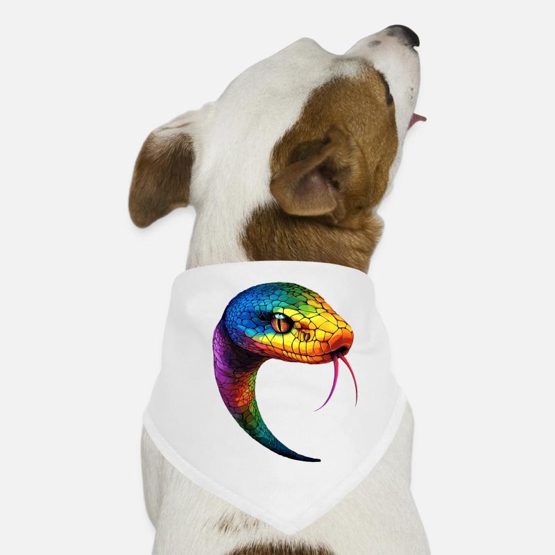 Schlange Python Kobra Mamba Klapperschlange Snake Hunde-Bandana