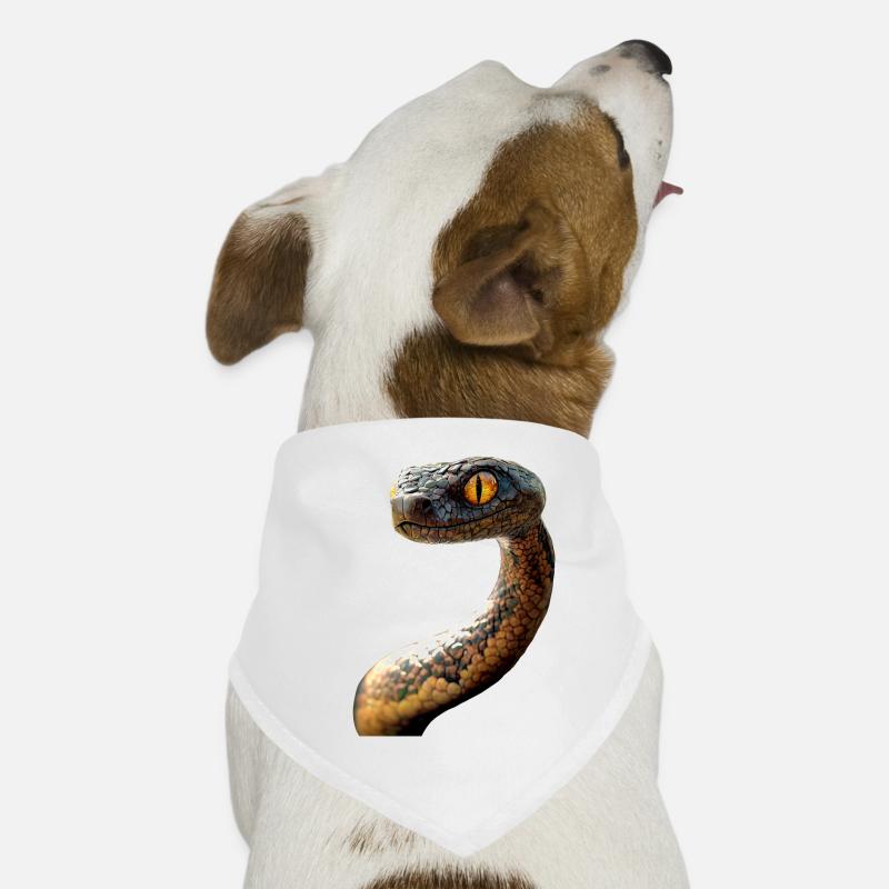 Schlange Python Kobra Mamba Klapperschlange Snake Hunde-Bandana
