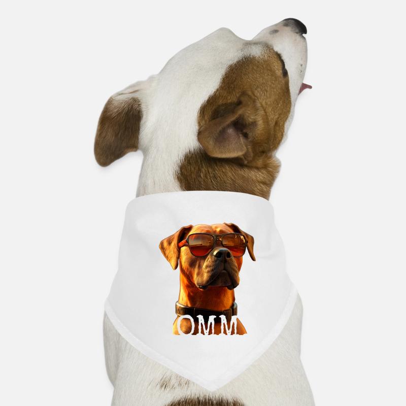 Rhodesian Ridgeback Mommy Hunde Mama Muttertag Mom - Hunde-Bandana - Weiß