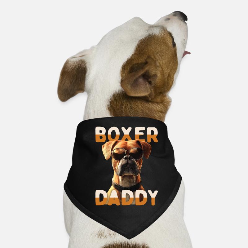 German Boxer Dad Dog Dad Father's Day Boxer Daddy Dog Bandana