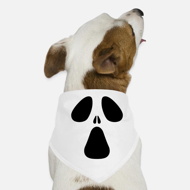AC Designs Halloween Ghost Face Dog Bandana