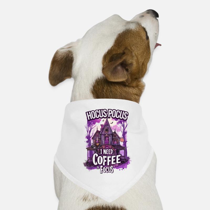 Hocus Pocus Maison hantée Café Halloween Bandana pour chien