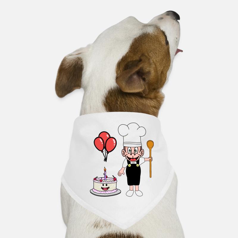 Monkey Monkey Birthday Baker Cake Dog Bandana