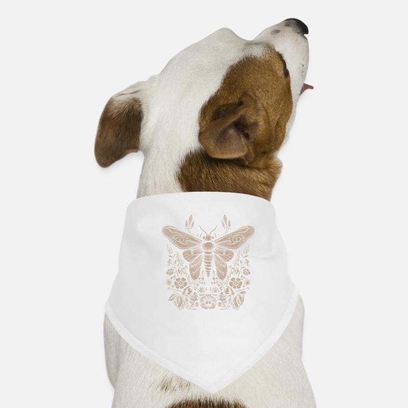 Fairycore Butterfly Floral Moth Dog Bandana