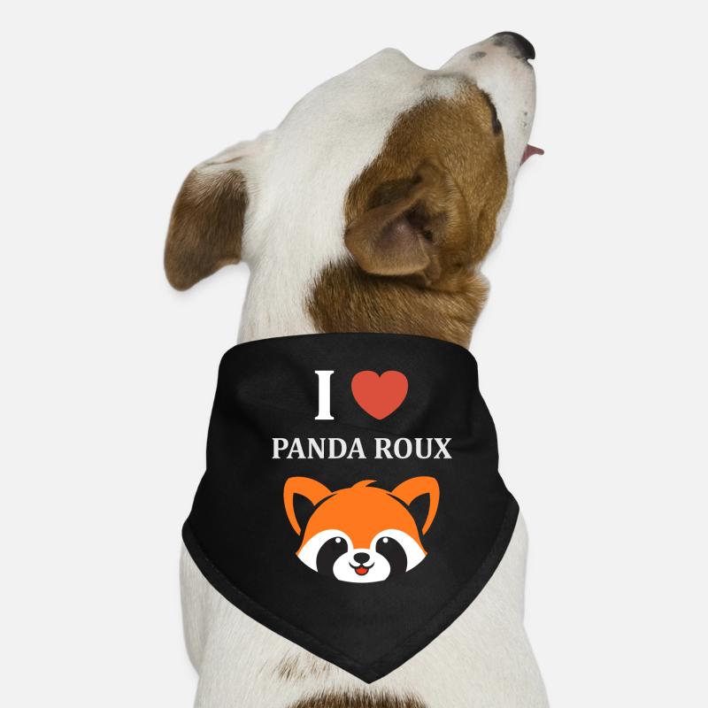 Panda roux Bandana pour chien