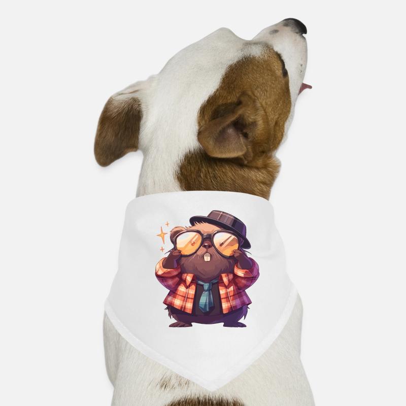 Beaver Bieber Dog Bandana