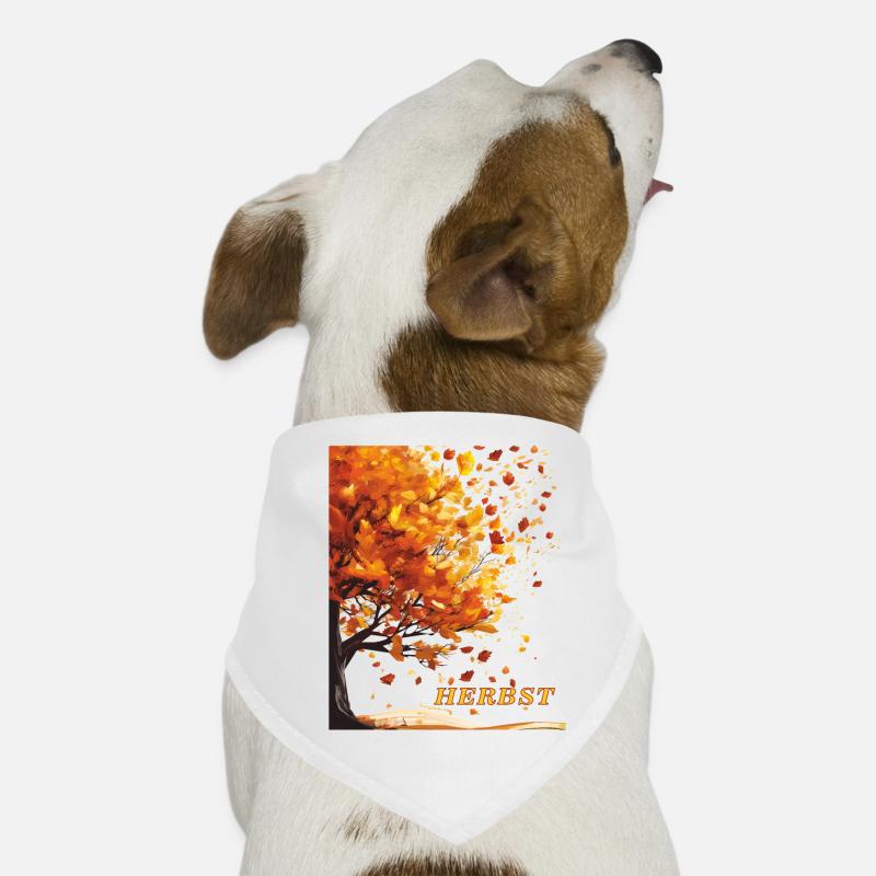 HERBST BAUM BLÄTTER Hunde-Bandana
