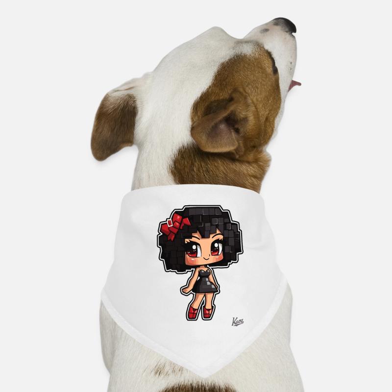 Pixel Chibi : Mignonne Burlesque Babe Bandana pour chien