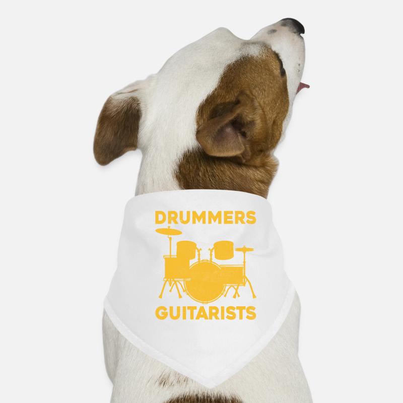 Les batteurs parce que les guitaristes ont aussi besoin de héros Drummin Bandana pour chien