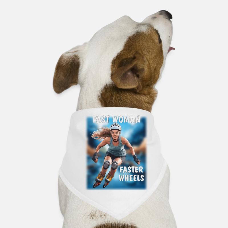 FEMME RAPIDE, ROUES PLUS RAPIDES Bandana pour chien