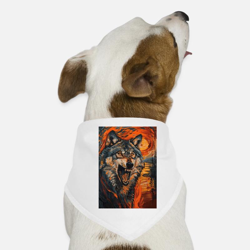Wolf Hunde-Bandana