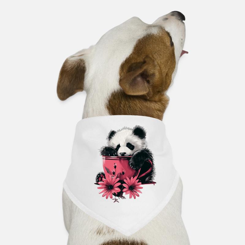 Panda Bandana pour chien