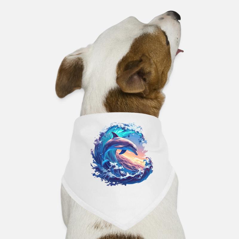 Dolphin Delfine Delfin Hunde-Bandana