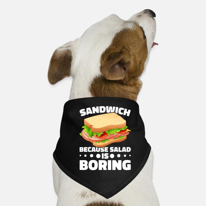 Amateurs de sandwichs Amateurs de restauration rapide Bandana pour chien