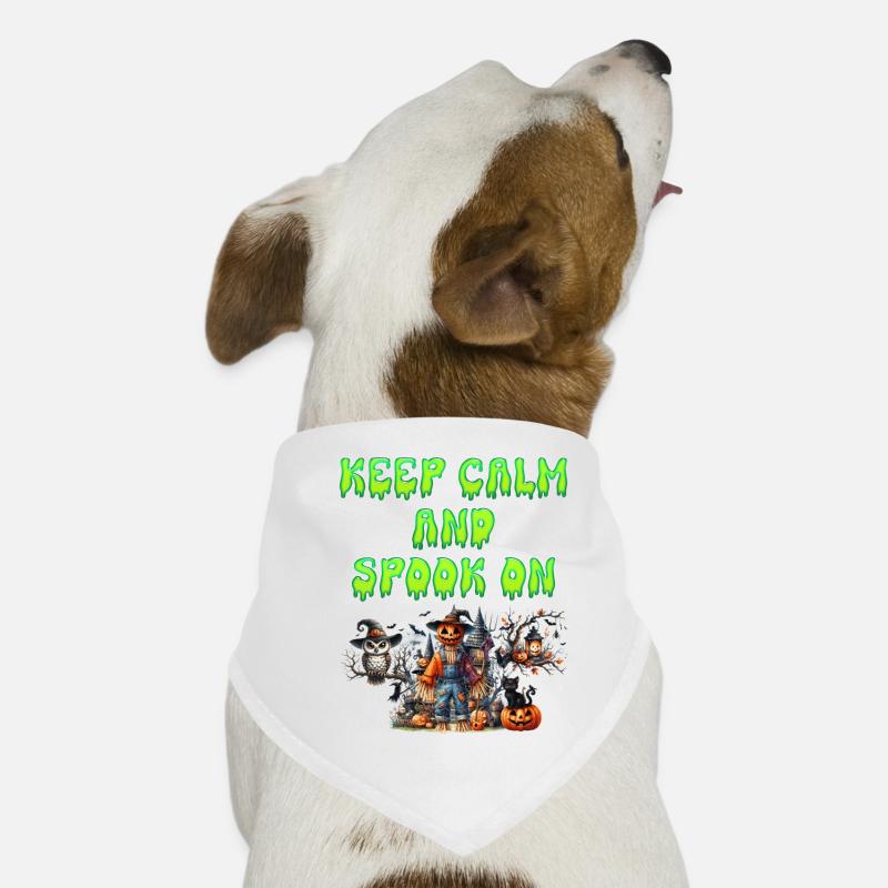 Halloween Kostüm Kinder KEEP CALM AND SPOOK ON Hunde-Bandana
