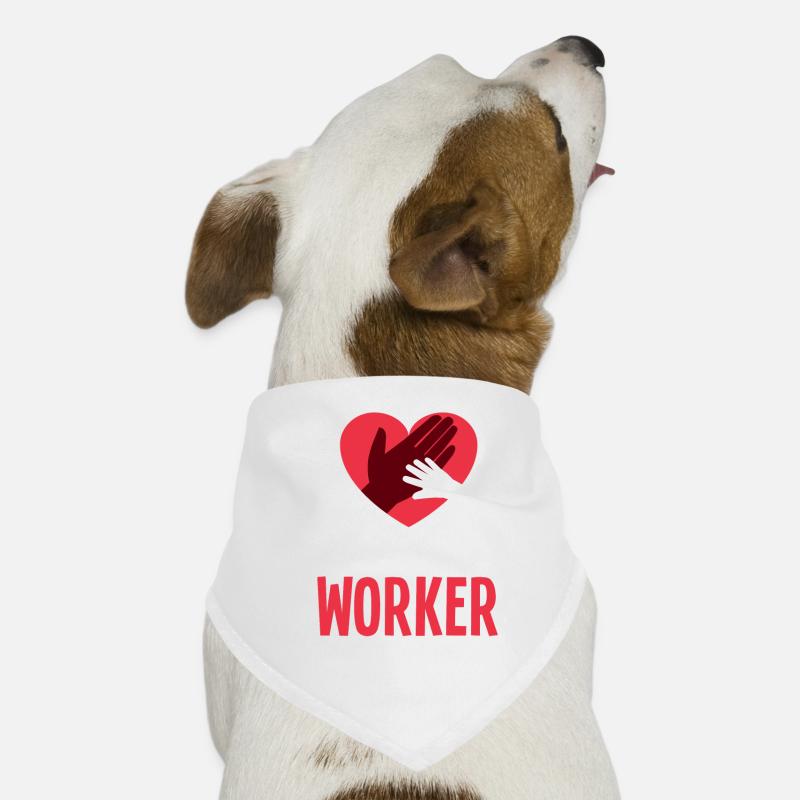 Social Work Heart Hand Dog Bandana