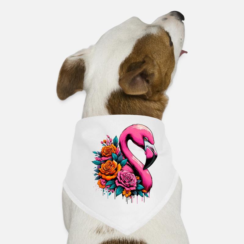 Flamingo Hunde-Bandana