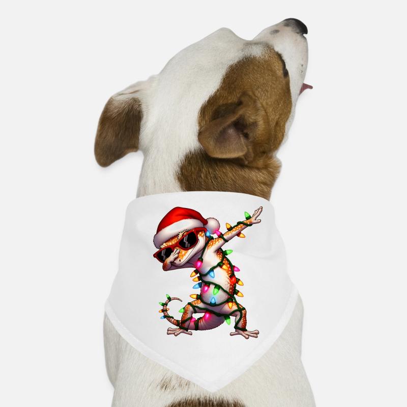 Polka Dot Crested Gecko Lizard Sunglasses Niedlic Dog Bandana