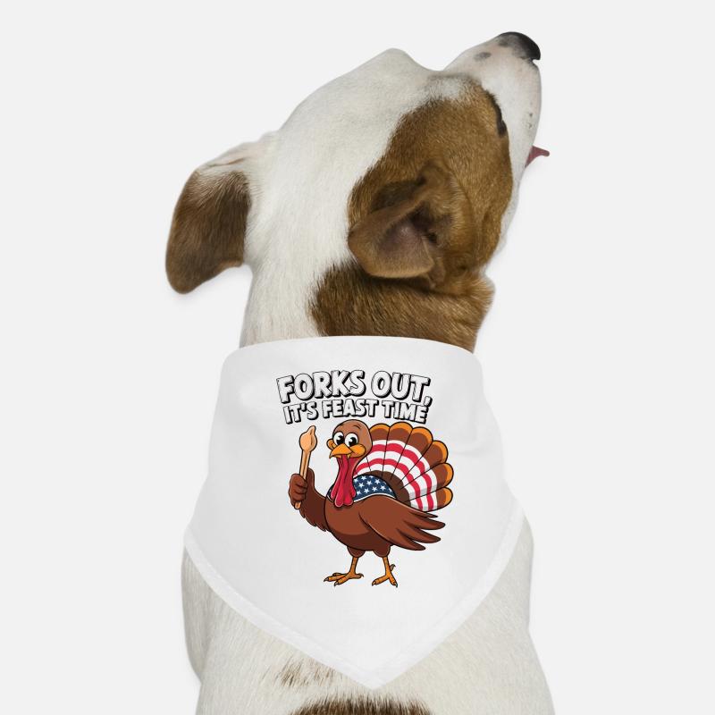 Funny Thanksgiving Turkey Dog Bandana