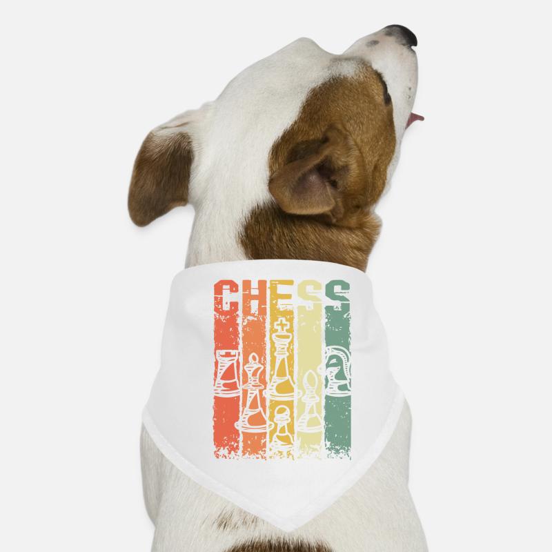 Jeu de société Checkmate Échiquier Échiquier Bandana pour chien