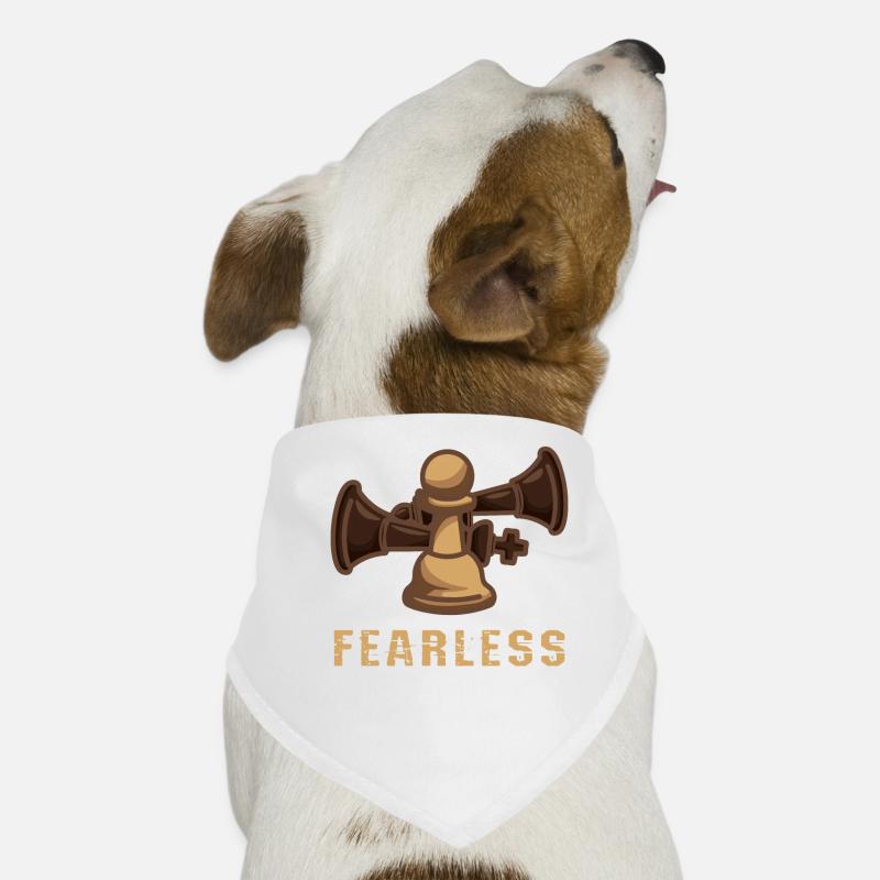 Fearless Checkmate Échiquier Échiquiers Bandana pour chien
