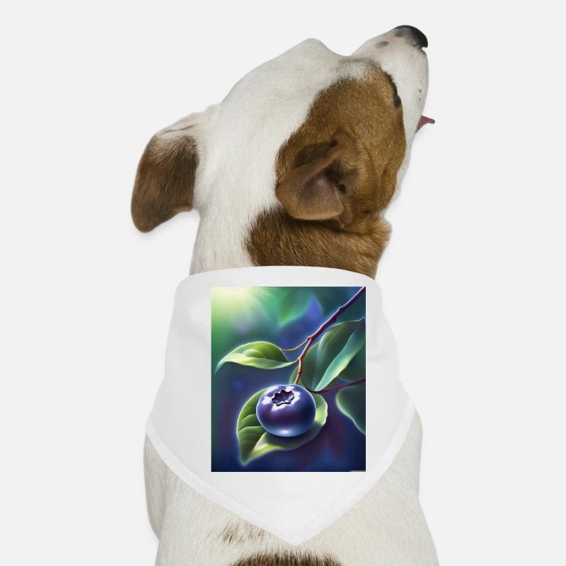 Beautiful blueberry on a leaf Dog Bandana