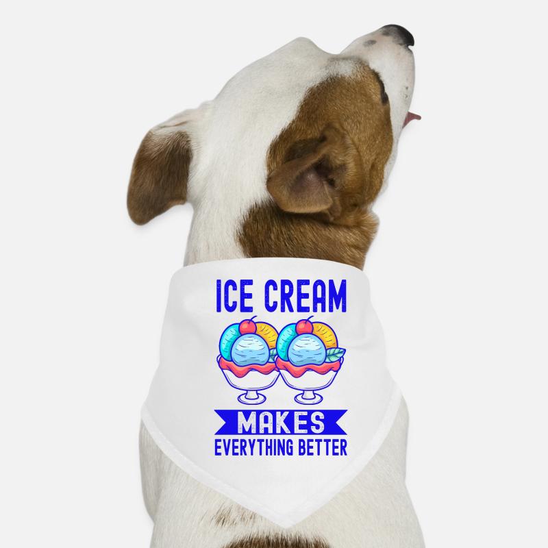 Makes Everything Better Sundae Cream Dog Bandana