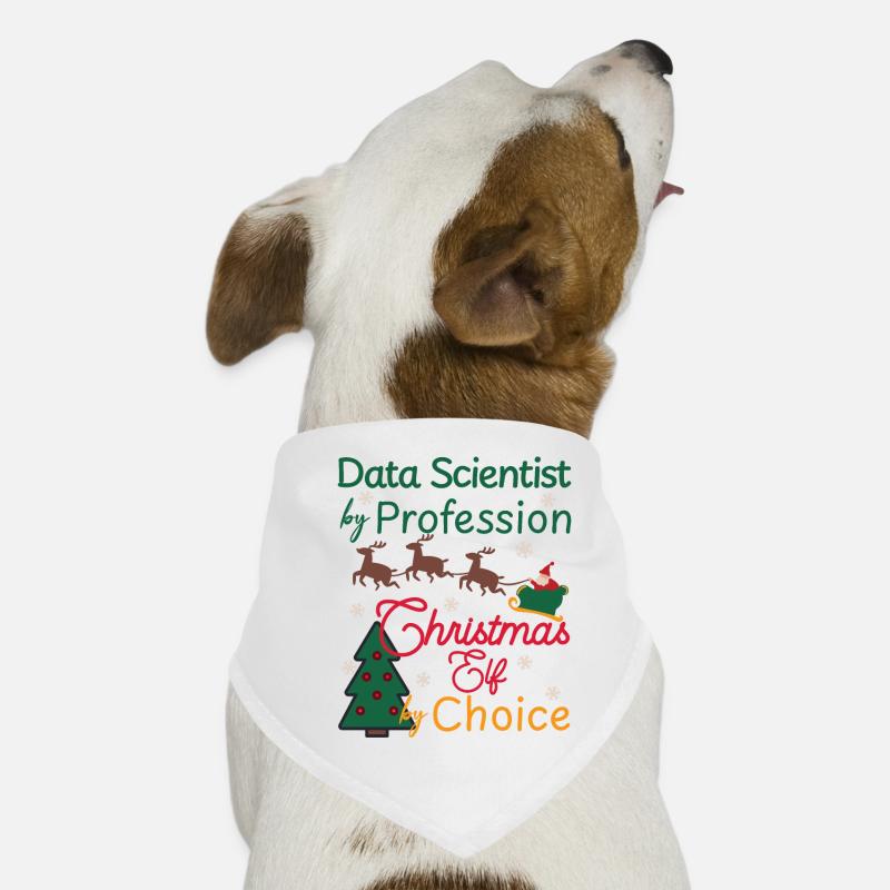 Data Scientist Christmas Xmas Elf Dog Bandana