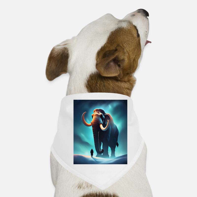 Cooles Mammut und ein Mensch Hunde-Bandana