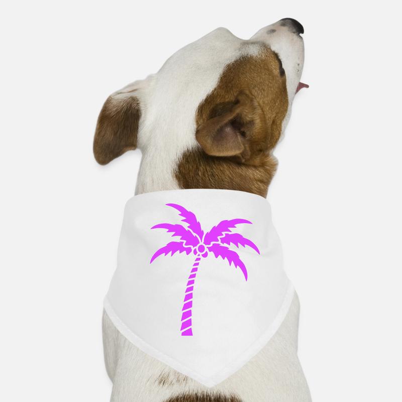 Palm Tree Island Tree Plage Vacances Noix de Mer Cool Bandana pour chien