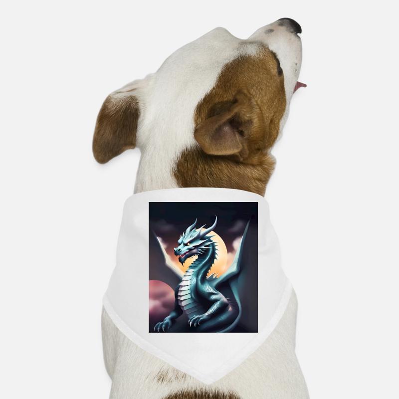 Gray dragon Dog Bandana