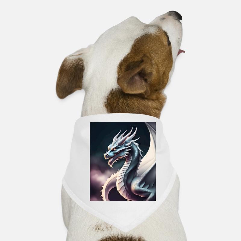 Drachen-Silhouette Hunde-Bandana
