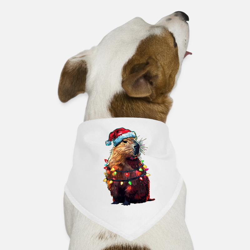 Capybara Weihnachten Hunde-Bandana