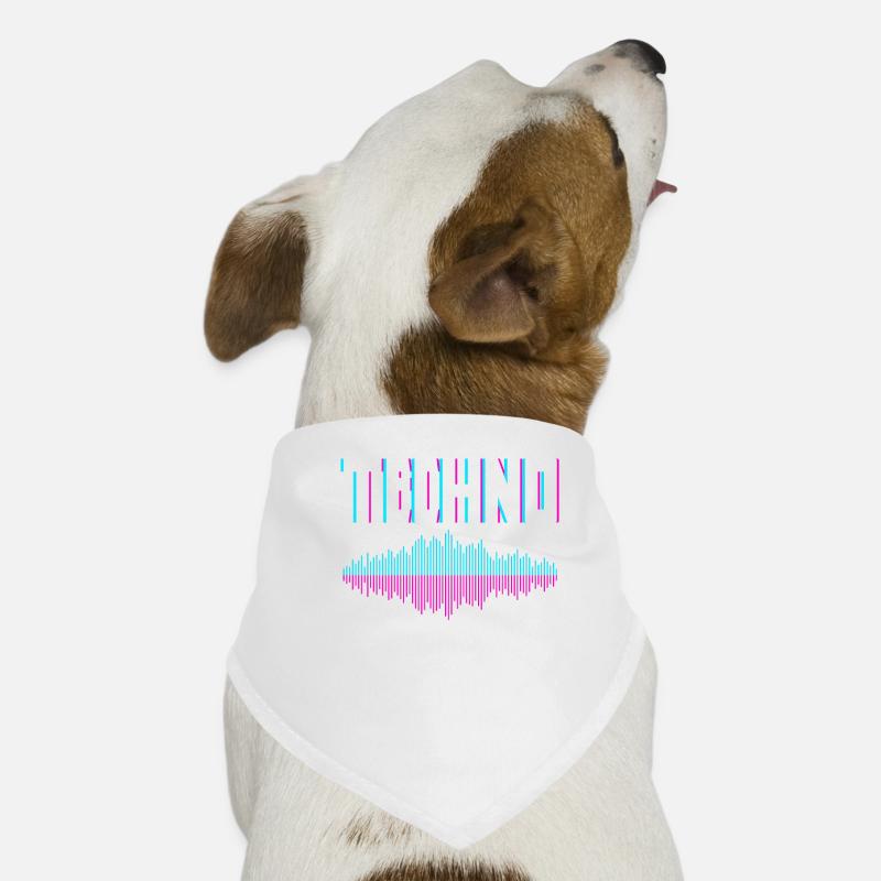 Techno Waves for Techno Lovers Dog Bandana